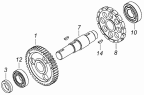 Шестерня, ведомая привода ТНВД 740.63-1121010-90
