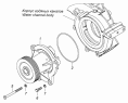 Установка водяного насоса 7406.1307005