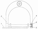 Кронштейн с осью и скобой 6520-1703545-41