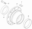 Ступица заднего колеса с болтами 6520-3104012