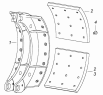 Колодка тормоза с накладками 6520-3501090-41