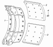 Колодка тормоза с накладками 6520-3501090-40