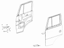 Установка косынок передка и ограничителя открывания двери 65115-6108005