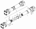 Вал карданный заднего моста 53205-2201011-10