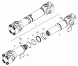 Вал карданный заднего моста 53205-2201011-10