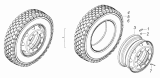 Колесо 8,25x22,5 стальное с шиной 65116-3101011