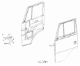 Установка косынок передка и ограничителя открывания двери 65115-6108005