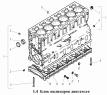 Блок цилиндров двигателя