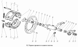 Тормоз среднего и заднего мостов