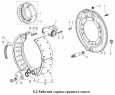 Рабочий тормоз среднего моста