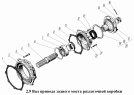 Вал привода заднего моста раздаточной коробки