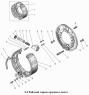 Рабочий тормоз среднего моста