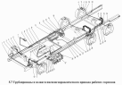 Трубопроводы и шланги пневмогидравлического привода рабочих тормозов