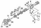 Картер и полуоси заднего моста/REAR AXLE CASE AND SHAFT