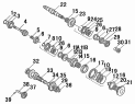 Валы и шестерни коробки передач/DERAILLEUR GEAR