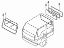 Стекло переднее и заднее/FRONT GLASS AND BACK GLASS
