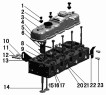 Головка блока цилиндров/CYLINER HEAD ASSEMBLY