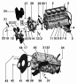 Блок цилиндров/CYLINER BLOCK ASSEMBLY