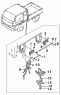 Задняя подвеска и замок кабины/CAB MOUNTING RR (OVERTURNED)