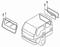 Стекло переднее и заднее/FRONT GLASS AND BACK GLASS