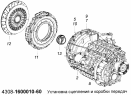 Установка сцепления и коробки передач 4308-1600010-60
