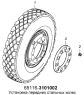 Установка передних стальных колес 65116-3101002