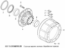 Ступица заднего колеса с барабаном тормоза 65115-3104010-20