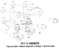 Кронштейн задний в сборе с фитингами 65115-3506079