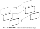 Установка стекол окна задка 65115-5603005