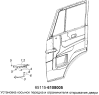 Установка косынок передка и ограничителя открывания двери 65115-6108005