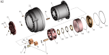 Колесный редуктор среднего моста 642208-2500012,-600, 630305-2500012,-600, 642205-2500012, -600, 64226-2500012,-600, 642208-2500012-001,-601, 630305-2500012-001, -601, 642205-2500012-001, -601, 64226-2500012-001, -601