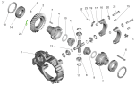 Редуктор среднего моста. Дифференциал c картером редуктора 64229-2502010-040 (-640) 6303-2502010-040 (-640)