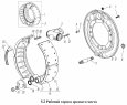 Рабочий тормоз среднего моста
