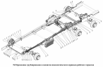 Крепление трубопроводов и шлангов пневматического привода рабочих тормозов