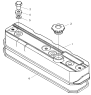 Крышка головки блока цилиндров/CYLINDER HEAD COVER UNIT