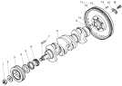 Маховик/CRANKSHAFT FLYWHEEL