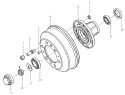 Передняя ступица и тормозной барабан/FRONT WHEEL HUB AND BRAKE DRUM