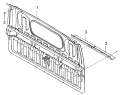 Панель задняя/CAB REAR PANEL