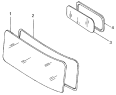 Остекление кабины/CAB GLASS - FRONT AND REAR