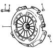 Сцепление/Clutch cover and pressure disc assy