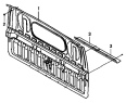Панель задняя/Cab rear wall