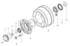 Передняя ступица и тормозной барабан/Front wheel hub and brake drum