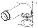 Установка соединителя воздухозаборника / Intake connecting piece group IC9450