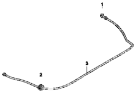 Топливные трубопроводы / Fuel supply pipe group-entire vehicle, main tank 1104A-T0400