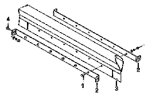 Щиток вентилятора / Fan wind screen group 1309B-T0500