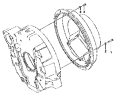 Картер сцепления / Clutch housing installation group 1601E-T0400