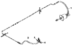 Трубопроводы сцепления / Clutch system hose group- entire vehicle 1606E-T0406