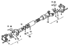 Карданный вал / Transmission shaft with splined spindle fork assembly 2201010-T0400