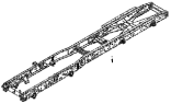 Рама / Vehicle frame and bracket assembly 2800010-T0400