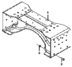 Поперечина третья / Cross beam group- Third cross beam 2831B-T0800